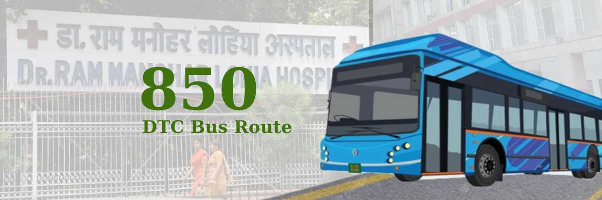 850 DTC Bus Route – Timings: Kendriya Terminal (Church Road) – Najafgarh Terminal